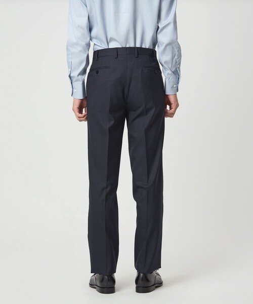green label relaxing（グリーンレーベルリラクシング）の「GUABELLO 組織無地 MF ノープリーツ スーツパンツ（スーツパンツ・メンズ・グレー系/ネイビー・92/84/76/88/72/80）」の21枚目の写真