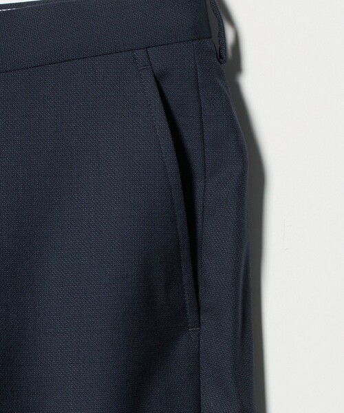 green label relaxing（グリーンレーベルリラクシング）の「GUABELLO 組織無地 MF ノープリーツ スーツパンツ（スーツパンツ・メンズ・グレー系/ネイビー・92/84/76/88/72/80）」の14枚目の写真