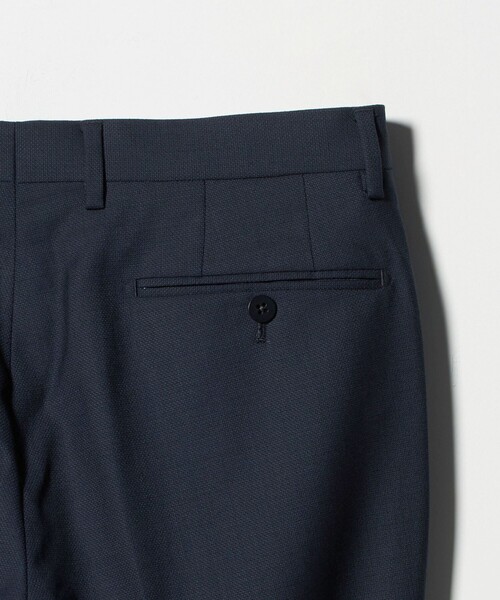 green label relaxing（グリーンレーベルリラクシング）の「GUABELLO 組織無地 MF ノープリーツ スーツパンツ（スーツパンツ・メンズ・グレー系/ネイビー・92/84/76/88/72/80）」の13枚目の写真