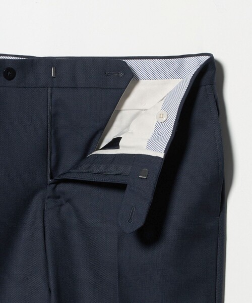 green label relaxing（グリーンレーベルリラクシング）の「GUABELLO 組織無地 MF ノープリーツ スーツパンツ（スーツパンツ・メンズ・グレー系/ネイビー・92/84/76/88/72/80）」の12枚目の写真
