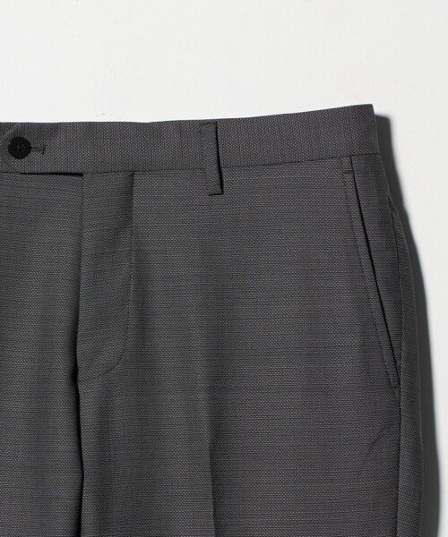 green label relaxing（グリーンレーベルリラクシング）の「GUABELLO 組織無地 MF ノープリーツ スーツパンツ（スーツパンツ・メンズ・グレー系/ネイビー・92/84/76/88/72/80）」の7枚目の写真