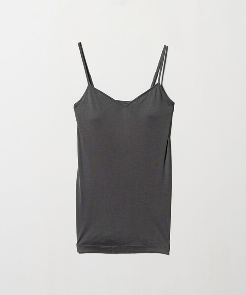 Steven Alan（スティーブンアラン）の「＜COCOONA SKINWEAR＞CAP CAMISOLE/キャミソール（キャミソール・レディース・ベージュ/ダークグレー・1）」の2枚目の写真