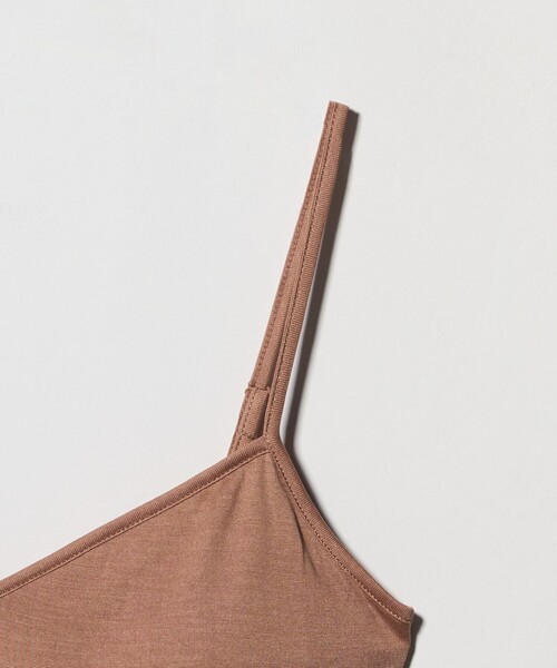 Steven Alan（スティーブンアラン）の「＜COCOONA SKINWEAR＞CAP CAMISOLE/キャミソール（キャミソール・レディース・ベージュ/ダークグレー・1）」の5枚目の写真