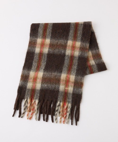 PAPILLONNER（パピヨネ）の「ボリュームチェックストール（ストール/ショール・レディース・ブラウン/グレー・FREE）」の10枚目の写真