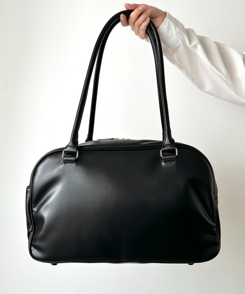 Lee/リー 3ポケット PUボストンバッグ/ボンボンチャーム/スクール