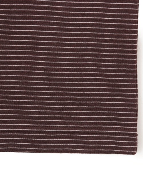 atmos(アトモス)の「atmos Merino Wool Knit Border T-Shirt / アトモス メリノウール ニット ボーダー Tシャツ(ニット/セーター・メンズ・ブラウン/グレー/ブラック・M/XL/L)」の14枚目の写真