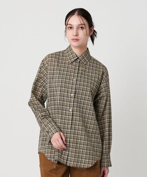 美品BEAUTY&YOUTH UNITED ARROWS オンブレチェックシャツ monkey time BEAUTY＆YOUTH UNITED ARROWS シャツ ブラッシュド