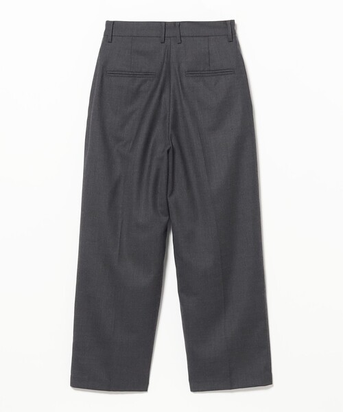 BEAMS BOY（ビームスボーイ）の「ポリエステル ウール ツープリーツ ワイドパンツ（スラックス・レディース・チャコールグレー/ブラック・1/0）」の9枚目の写真