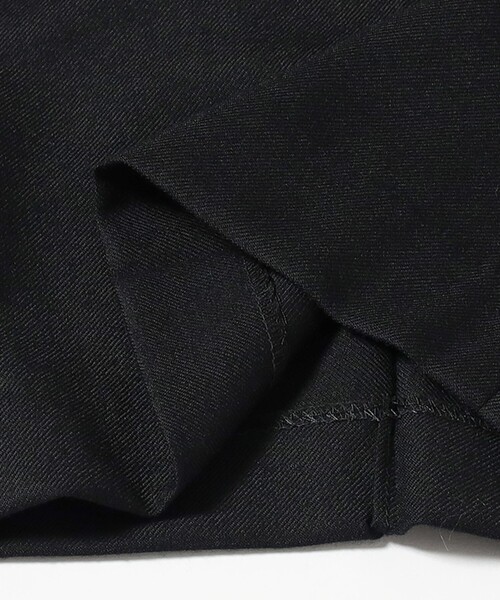 BEAMS BOY（ビームスボーイ）の「ポリエステル ウール ツープリーツ ワイドパンツ（スラックス・レディース・チャコールグレー/ブラック・1/0）」の4枚目の写真
