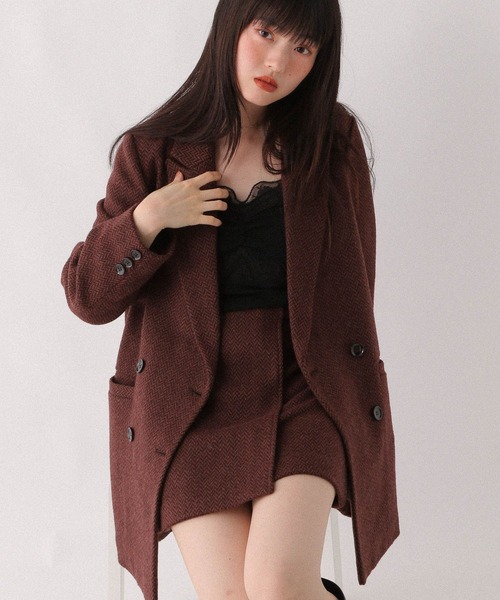 Heather(ヘザー)の「Winterラップミニスカート 589279(スカート・レディース・ブラウン系/レッド系/グレー系・S/M)」の13枚目の写真