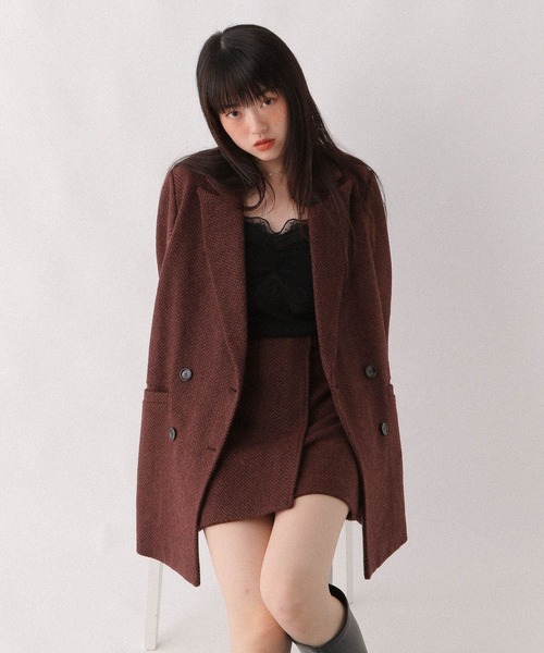 Heather(ヘザー)の「Winterラップミニスカート 589279(スカート・レディース・ブラウン系/レッド系/グレー系・S/M)」の14枚目の写真