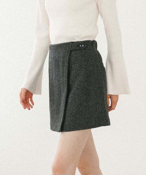 Heather(ヘザー)の「Winterラップミニスカート 589279(スカート・レディース・ブラウン系/レッド系/グレー系・S/M)」の15枚目の写真