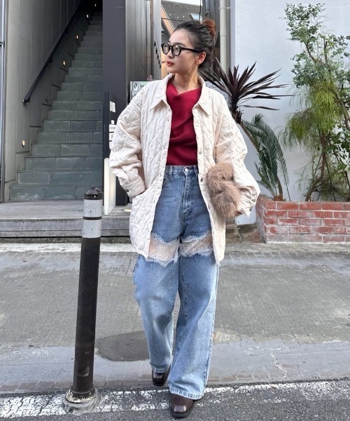 mystic（ミスティック）の「【年間総売上1万枚以上！WEB限定ホワイト登場！】オフショルリブニット（ニット/セーター・レディース・ベージュ/ブラック/アイボリー/ボルドー/ブラウン/ピンク/グレー/ホワイト・FREE）」の22枚目の写真