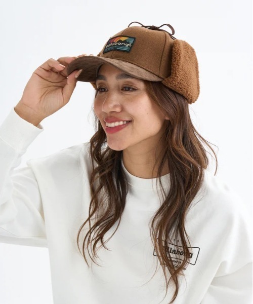 BILLABONG（ビラボン）の「BILLABONG/ビラボン キャップ TRAPPER CAP BF014-903（キャップ・レディース・グレー/アイボリー/ブラック/ブラウン・FREE）」の10枚目の写真