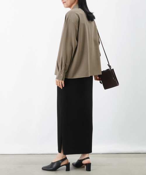 LUCA/LADY LUCK LUCA（ルカ/レディラックルカ）の「LC/LLL 部分プリーツシャツ（シャツ/ブラウス・レディース・オフホワイト/モカ/チャコールグレー・FREE）」の20枚目の写真