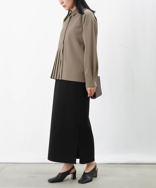 LUCA/LADY LUCK LUCA（ルカ/レディラックルカ）の「LC/LLL 部分プリーツシャツ（シャツ/ブラウス・レディース・オフホワイト/モカ/チャコールグレー・FREE）」の19枚目の写真