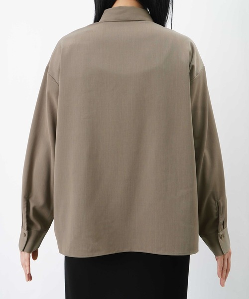 LUCA/LADY LUCK LUCA（ルカ/レディラックルカ）の「LC/LLL 部分プリーツシャツ（シャツ/ブラウス・レディース・オフホワイト/モカ/チャコールグレー・FREE）」の12枚目の写真