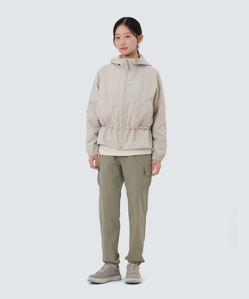 Snow Peak(スノーピーク)の「SnowPeak / Polywasher Wmn's Hood Windbreaker ポリワッシャー ウィメンズ フード ウィンドブレーカー 海外限定(その他トップス・レディース・ダークカーキ/スミクロ/ライトベージュ・S/M/L)」の13枚目の写真