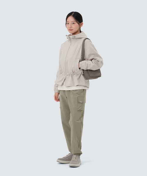 Snow Peak(スノーピーク)の「SnowPeak / Polywasher Wmn's Hood Windbreaker ポリワッシャー ウィメンズ フード ウィンドブレーカー 海外限定(その他トップス・レディース・ダークカーキ/スミクロ/ライトベージュ・S/M/L)」の14枚目の写真