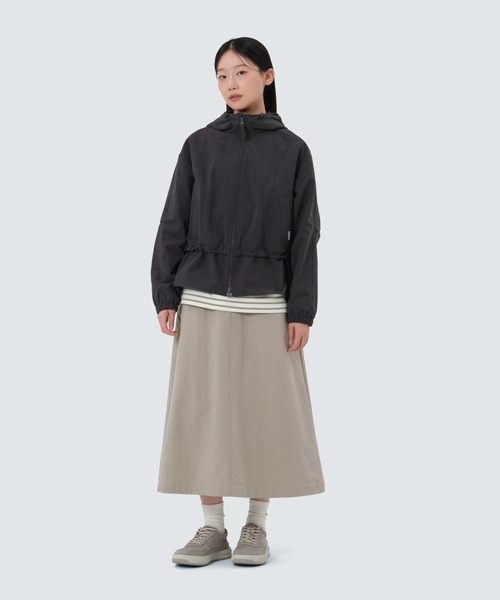 Snow Peak(スノーピーク)の「SnowPeak / Polywasher Wmn's Hood Windbreaker ポリワッシャー ウィメンズ フード ウィンドブレーカー 海外限定(その他トップス・レディース・ダークカーキ/スミクロ/ライトベージュ・S/M/L)」の5枚目の写真