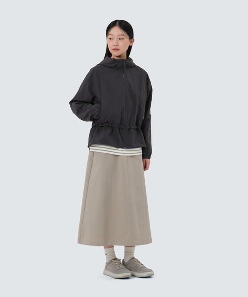 Snow Peak(スノーピーク)の「SnowPeak / Polywasher Wmn's Hood Windbreaker ポリワッシャー ウィメンズ フード ウィンドブレーカー 海外限定(その他トップス・レディース・ダークカーキ/スミクロ/ライトベージュ・S/M/L)」の6枚目の写真