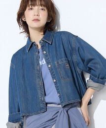 COMME CA Wardrobe | 7.5ozデニム クロップドシャツ(シャツ/ブラウス)