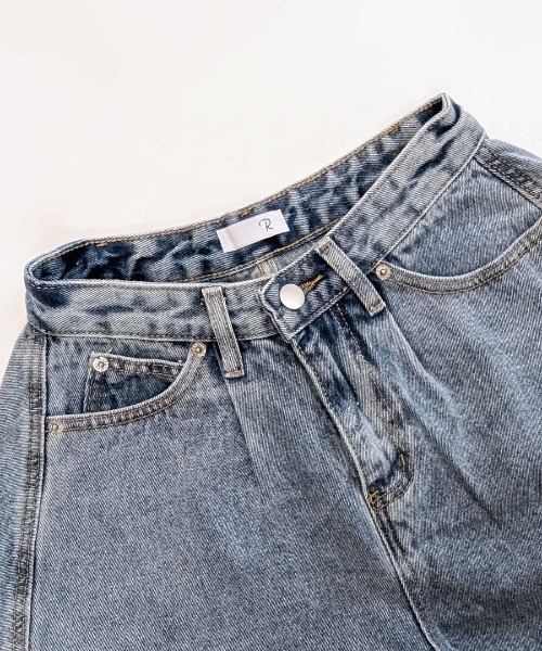 Riff(リフ)の「フレアデニムショートパンツ(デニムパンツ・レディース・ブラック/ブルー・L/M/S)」の3枚目の写真
