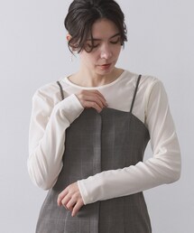 OPAQUE.CLIP | フロッキーチュールトップス【洗濯機OK】(Tシャツ/カットソー)