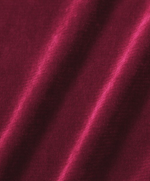 OPAQUE.CLIP(オペークドットクリップ)の「フロッキーチュールトップス【洗濯機OK】(Tシャツ/カットソー・レディース・オフホワイト/チャコールグレー/ブラック/ボルドー・38/40/42)」の8枚目の写真