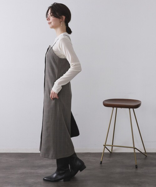 OPAQUE.CLIP(オペークドットクリップ)の「フロッキーチュールトップス【洗濯機OK】(Tシャツ/カットソー・レディース・オフホワイト/チャコールグレー/ブラック/ボルドー・38/40/42)」の11枚目の写真