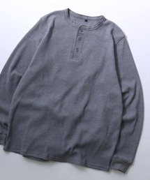 Henry Neck Thermal/ヘンリーネック サーマル ワッフル ロンT 長袖Tシャツ