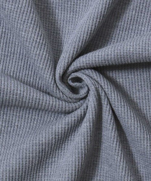 SITRY(シトリー)の「Henry Neck Thermal/ヘンリーネック サーマル ワッフル ロンT 長袖Tシャツ(Tシャツ/カットソー・メンズ・ホワイト/グレー/ブラック・LL/L/M)」の15枚目の写真