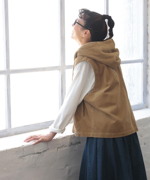 soulberry（ソウルベリー）の「おおきな栗のモンブランのベスト（ベスト・レディース・ベージュ・M/L/LL/3L/4L/5L）」の10枚目の写真