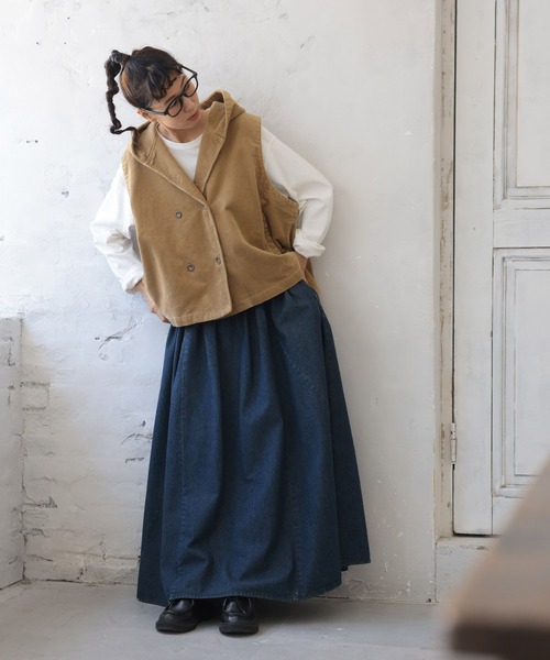 soulberry（ソウルベリー）の「おおきな栗のモンブランのベスト（ベスト・レディース・ベージュ・M/L/LL/3L/4L/5L）」の8枚目の写真