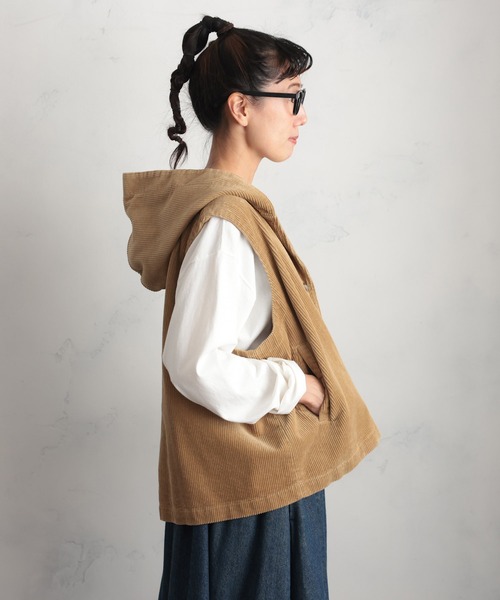 soulberry（ソウルベリー）の「おおきな栗のモンブランのベスト（ベスト・レディース・ベージュ・M/L/LL/3L/4L/5L）」の9枚目の写真