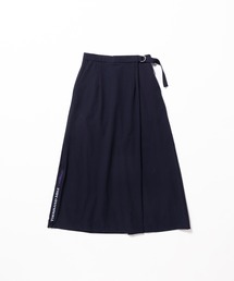 [L's]WRAPPED SKIRT NY/PU/ラップスカート 【撥水,４WAYストレッチ, UVカット】