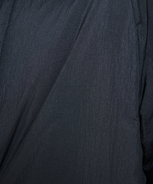 ABAHOUSE（アバハウス）の「ワッシャーナイロン 中綿パデットコート / Padded Half Coat / バルカラーコート（ステンカラーコート・メンズ・ベージュ/ブラック・46/48）」の20枚目の写真