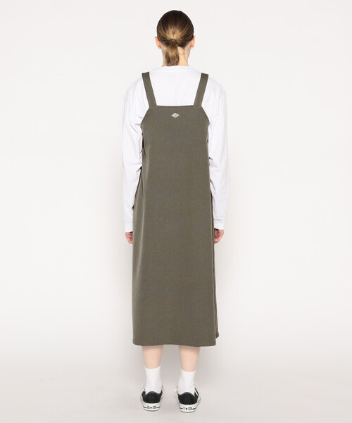DANTON（ダントン）の「WOMEN'S POLYESTER FLANNEL OVERALLS SKIRT（スカート・レディース・ダークネイビー/グレー系その他/グレイッシュベージュ・36）」の11枚目の写真