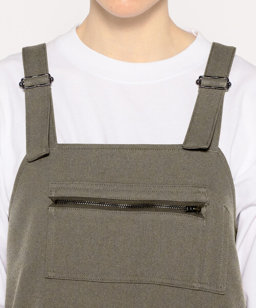 DANTON（ダントン）の「WOMEN'S POLYESTER FLANNEL OVERALLS SKIRT（スカート・レディース・ダークネイビー/グレー系その他/グレイッシュベージュ・36）」の12枚目の写真