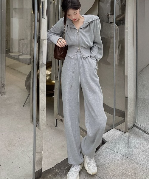 blackdia ocean ダブルジップ ショートフーディー&スウェットパンツ 2