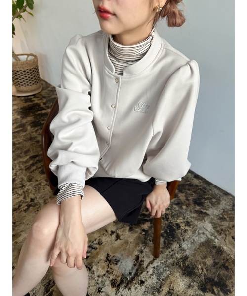JUMELLE(ジュメロ)の「【極暖】ボーダーフィンガータートル | 真冬 防寒(Tシャツ/カットソー・レディース・アイボリー/グレー/ホワイト・MEDIUM)」の19枚目の写真