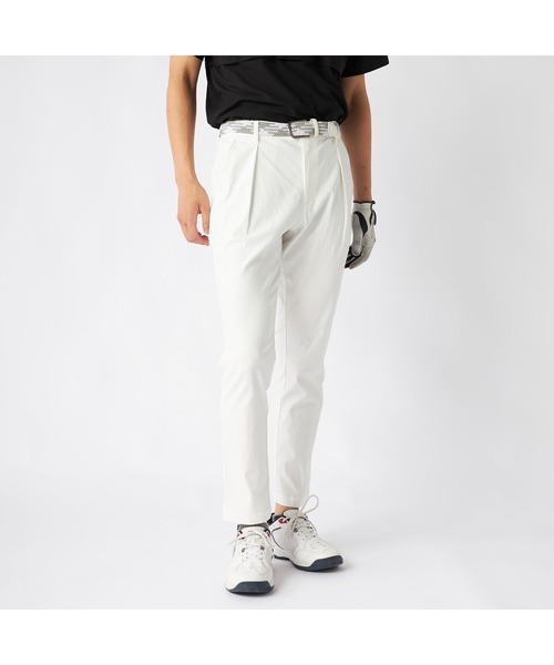 FILA GOLF(フィラゴルフ )の「FILA GOLF フィラゴルフ ゴルフウェア ワンポイント ロゴ 吸汗速乾 UVカット ストレッチ タック入り ロングパンツ(その他パンツ・メンズ・グレー/オフホワイト/ブラック・90/86/82/78)」の7枚目の写真
