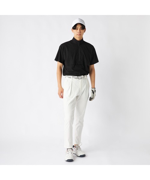 FILA GOLF(フィラゴルフ )の「FILA GOLF フィラゴルフ ゴルフウェア ワンポイント ロゴ 吸汗速乾 UVカット ストレッチ タック入り ロングパンツ(その他パンツ・メンズ・グレー/オフホワイト/ブラック・90/86/82/78)」の8枚目の写真