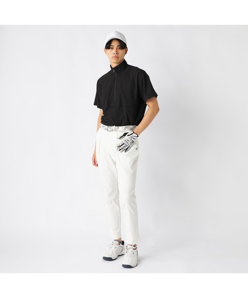 FILA GOLF(フィラゴルフ )の「FILA GOLF フィラゴルフ ゴルフウェア ワンポイント ロゴ 吸汗速乾 UVカット ストレッチ タック入り ロングパンツ(その他パンツ・メンズ・グレー/オフホワイト/ブラック・90/86/82/78)」の9枚目の写真
