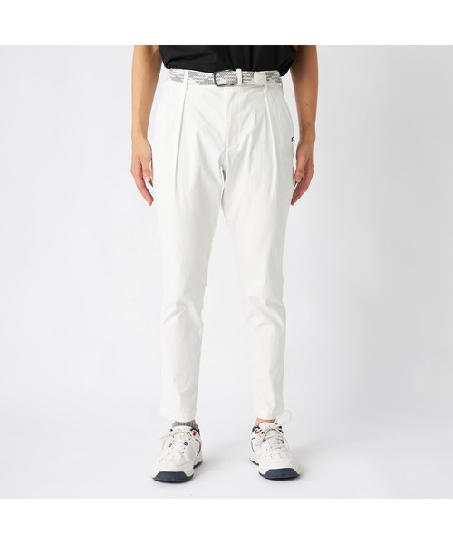 FILA GOLF(フィラゴルフ )の「FILA GOLF フィラゴルフ ゴルフウェア ワンポイント ロゴ 吸汗速乾 UVカット ストレッチ タック入り ロングパンツ(その他パンツ・メンズ・グレー/オフホワイト/ブラック・90/86/82/78)」の4枚目の写真