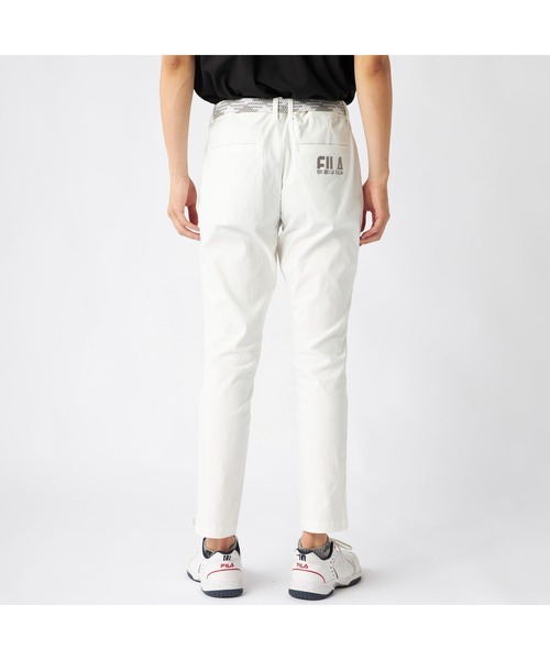 FILA GOLF(フィラゴルフ )の「FILA GOLF フィラゴルフ ゴルフウェア ワンポイント ロゴ 吸汗速乾 UVカット ストレッチ タック入り ロングパンツ(その他パンツ・メンズ・グレー/オフホワイト/ブラック・90/86/82/78)」の6枚目の写真