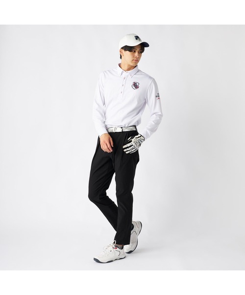 FILA GOLF(フィラゴルフ )の「FILA GOLF フィラゴルフ ゴルフウェア ワンポイント ロゴ 吸汗速乾 UVカット ストレッチ タック入り ロングパンツ(その他パンツ・メンズ・グレー/オフホワイト/ブラック・90/86/82/78)」の19枚目の写真