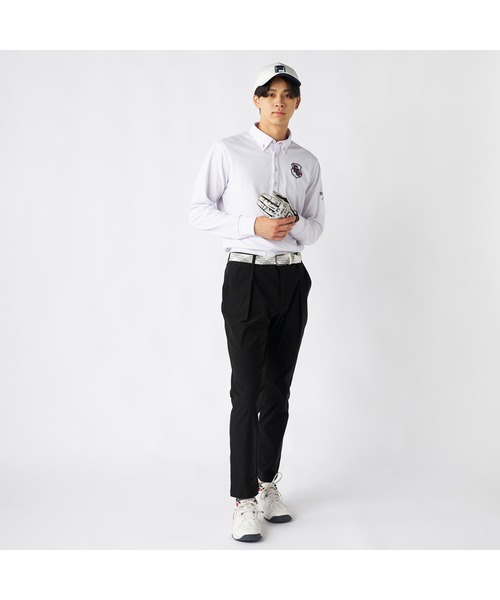 FILA GOLF(フィラゴルフ )の「FILA GOLF フィラゴルフ ゴルフウェア ワンポイント ロゴ 吸汗速乾 UVカット ストレッチ タック入り ロングパンツ(その他パンツ・メンズ・グレー/オフホワイト/ブラック・90/86/82/78)」の20枚目の写真