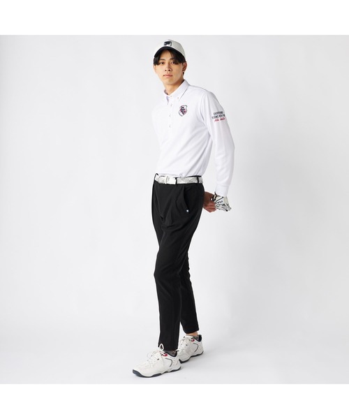 FILA GOLF(フィラゴルフ )の「FILA GOLF フィラゴルフ ゴルフウェア ワンポイント ロゴ 吸汗速乾 UVカット ストレッチ タック入り ロングパンツ(その他パンツ・メンズ・グレー/オフホワイト/ブラック・90/86/82/78)」の21枚目の写真