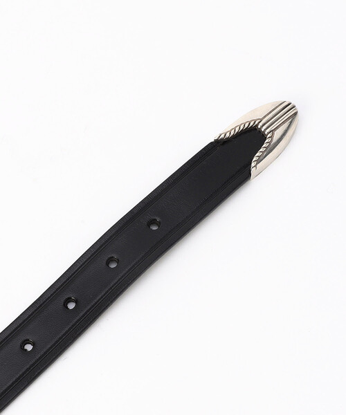 FREAK'S STORE(フリークスストア)の「TORY LEATHER/トリーレザー 1CREASEDBELT 3P SILVERBUCKLESET/クリースベルト シルバーバックルセット(ベルト・レディース・ブラック・28)」の3枚目の写真